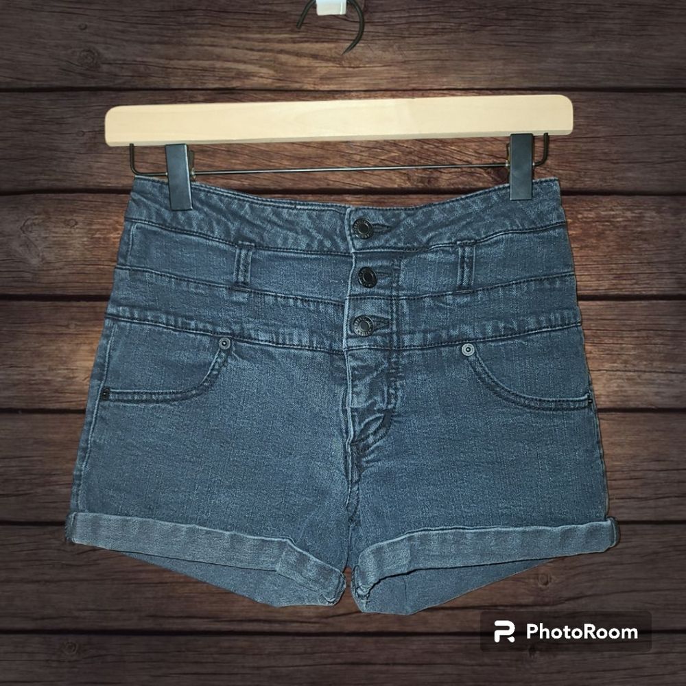 Mossimo Supply Co High Rise Shorty Jean Shorts Size 7